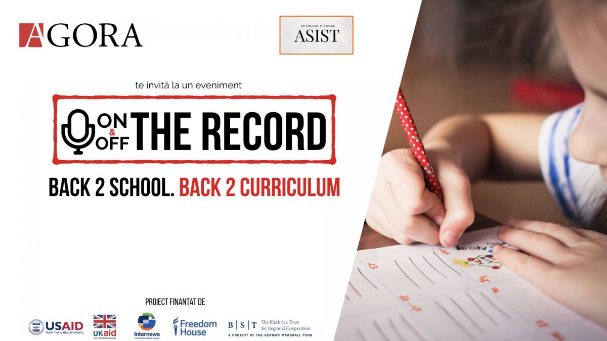 „Back 2 school”: Avem o curriculă școlară învechită sau cum o modificăm? Subiectul unei noi ediții „ON&OFF the record”