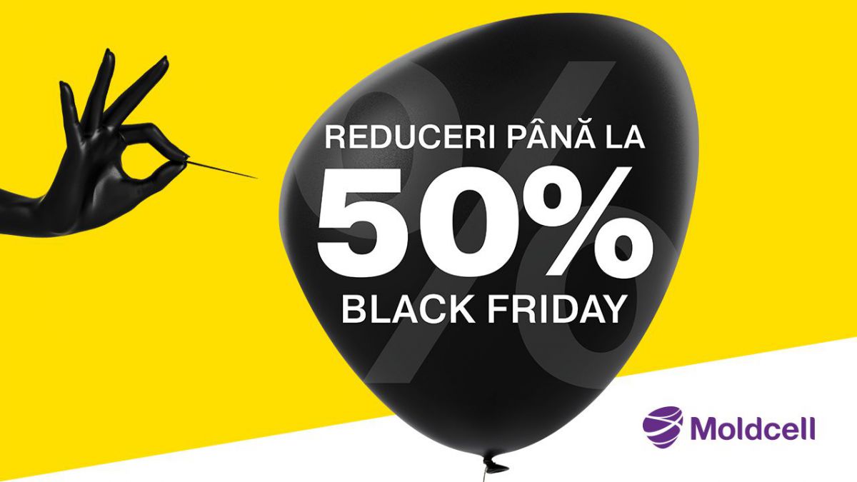 Top 5 produse cu reducere online de până la -50% la Moldcell, de Black Friday
