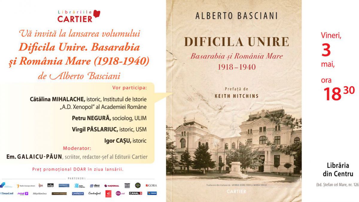 Un volum dedicat Unirii va fi lansat în curând la Editura Cartier istoric