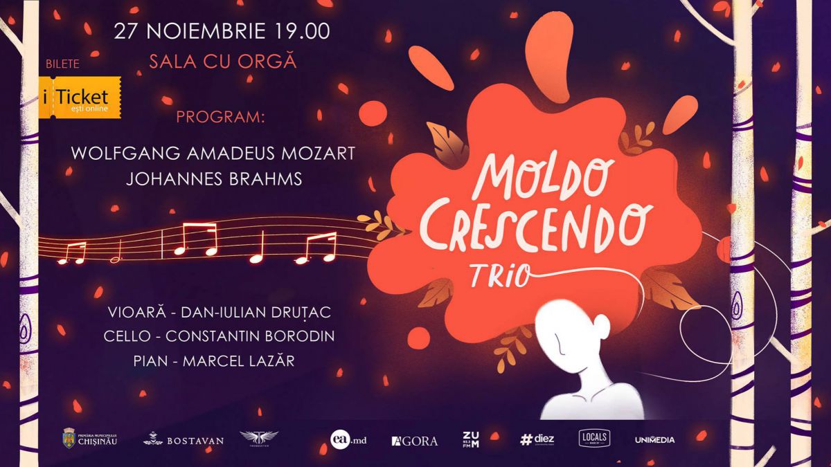 Au „furat” arta de la cei mai buni, iar acum vin să împartă emoția acasă. Moldo Crescendo Trio pregătesc un concert de zile mari
