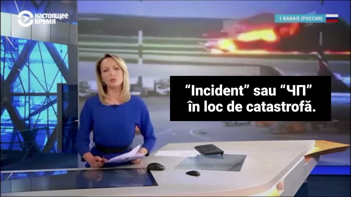 Incident în loc de catastrofă. Propaganda din media rusească, nelipsită în cazul accidentului aviatic de la Moscova (VIDEO)