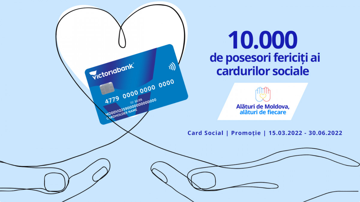 10.000 de posesori ai cardurilor sociale au beneficiat de premii în cadrul campaniei naționale „Alături de Moldova, alături de fiecare”