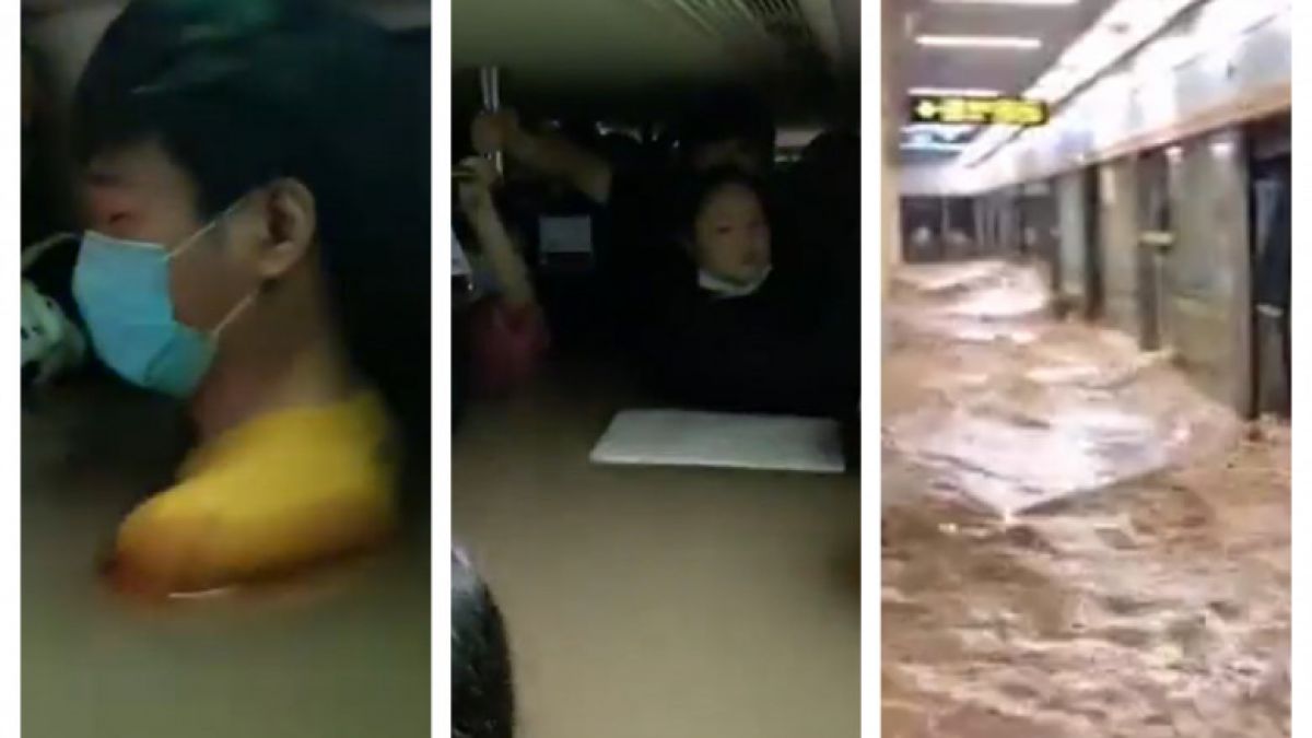 12 oameni s-au înecat în metroul inundat de ploile torențiale din China