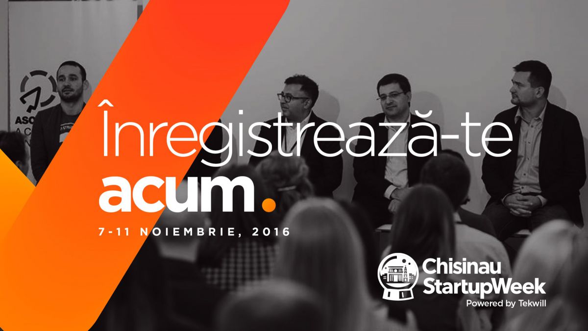 9 motive pentru care să vii la Chișinău Startup Week