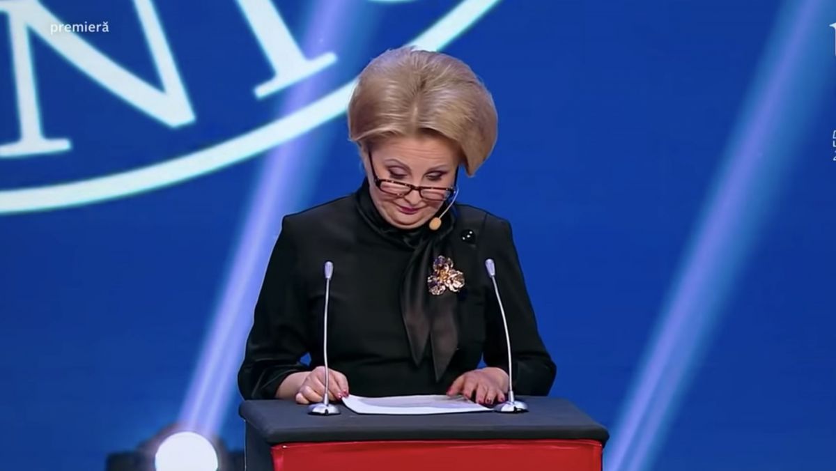 Actrița Irena Boclincă parodiază Prim-ministra României la o emisiune de umor. Juriul: „Sunteți o actriță genială” (VIDEO)