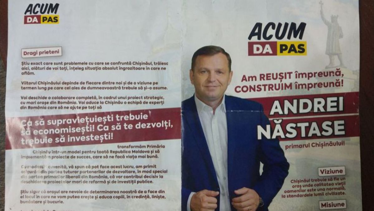 Andrei Năstase, obligat și de Curtea de Apel Chișinău să distrugă pliantele cu imaginea lui Ștefan cel Mare