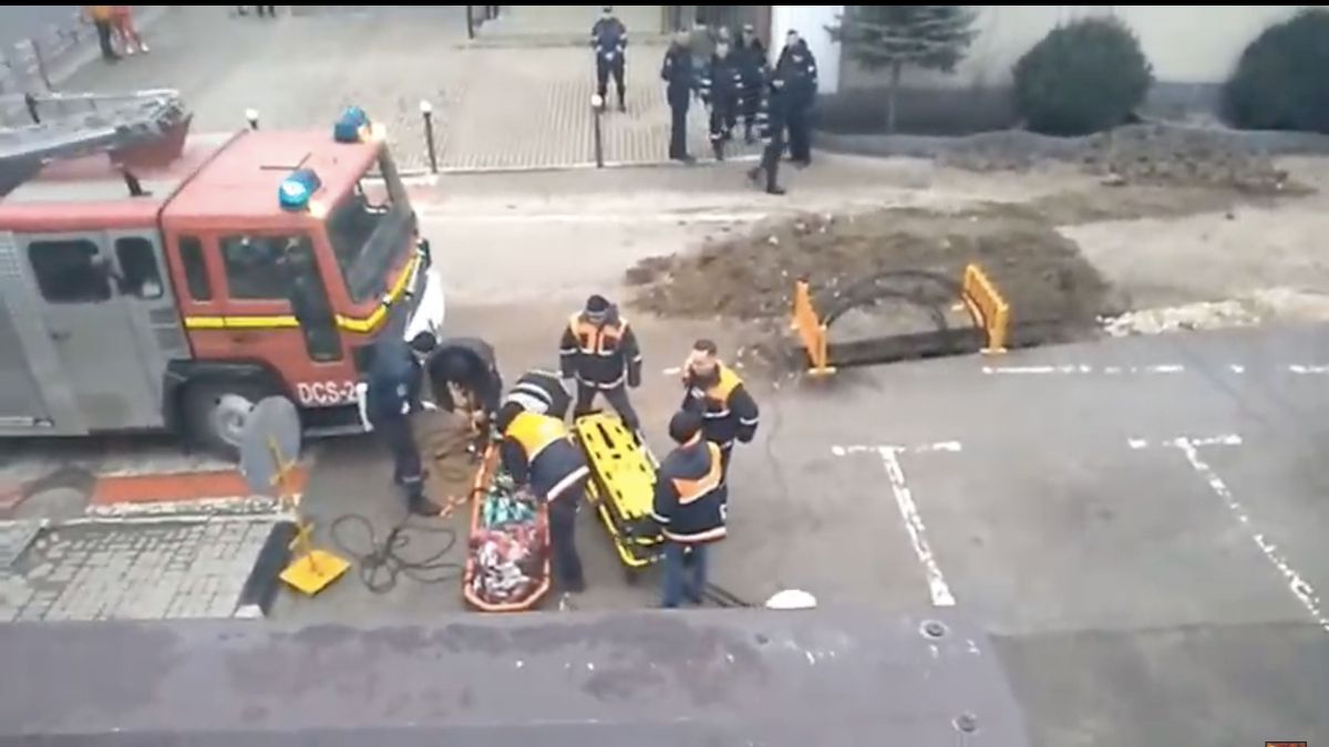 Bălți: O femeie a căzut de la etaj pe acoperișului unui magazin (VIDEO)