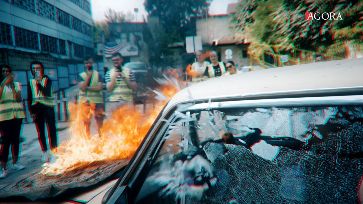 „Rostogoliți” sau blocați într-o mașină incendiată. Elevii unei școli auto din Chișinău, învățați să se descurce în situații extreme (VIDEO)