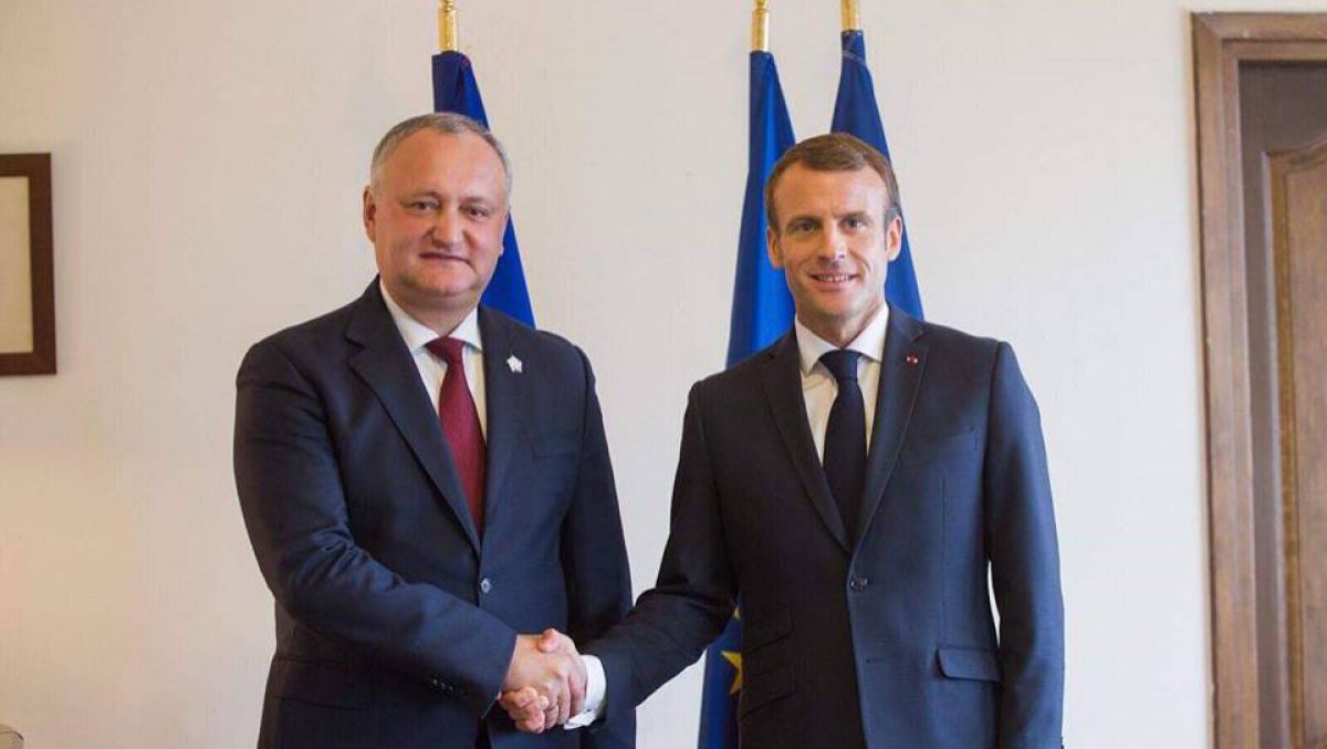 Igor Dodon se va întâlni cu omologul său francez, Emmanuel Macron. Iată pentru când se planifică întrevederea