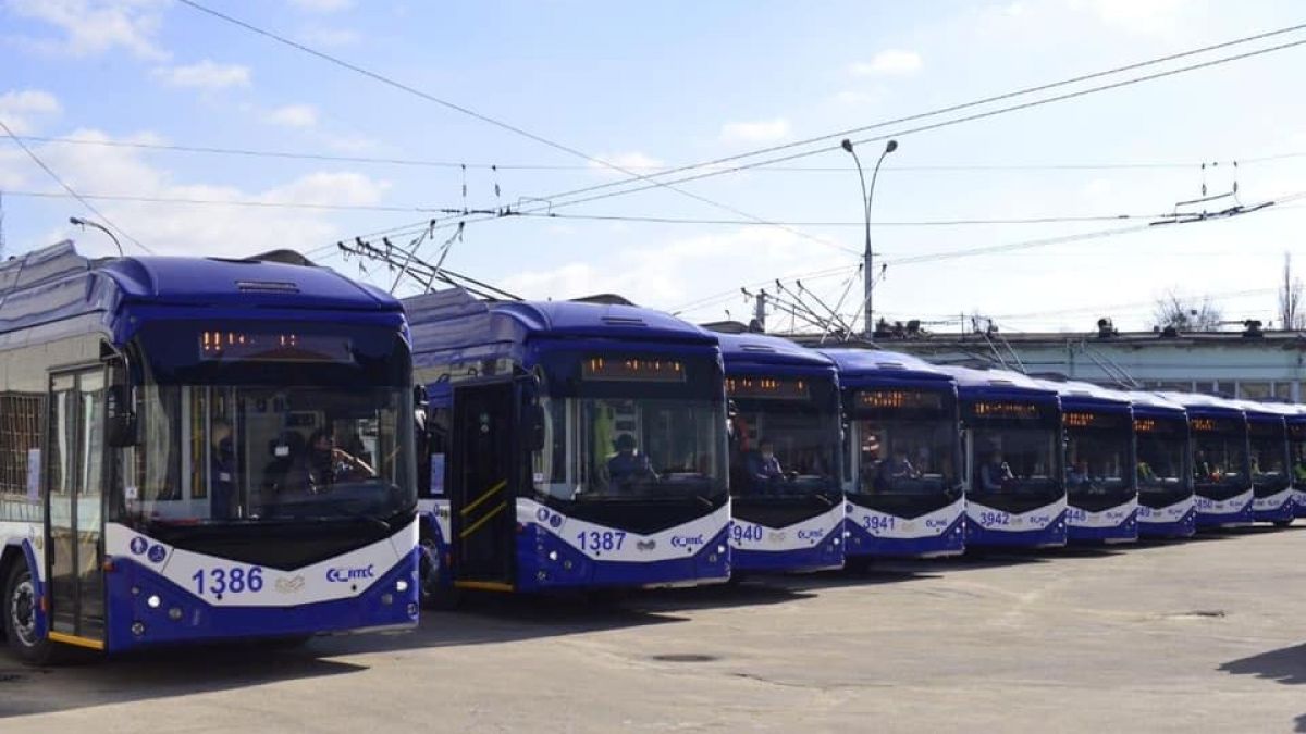 Încă 20 de troleibuze au fost repartizate pe rutele din capitală. Iată cum sunt dotate