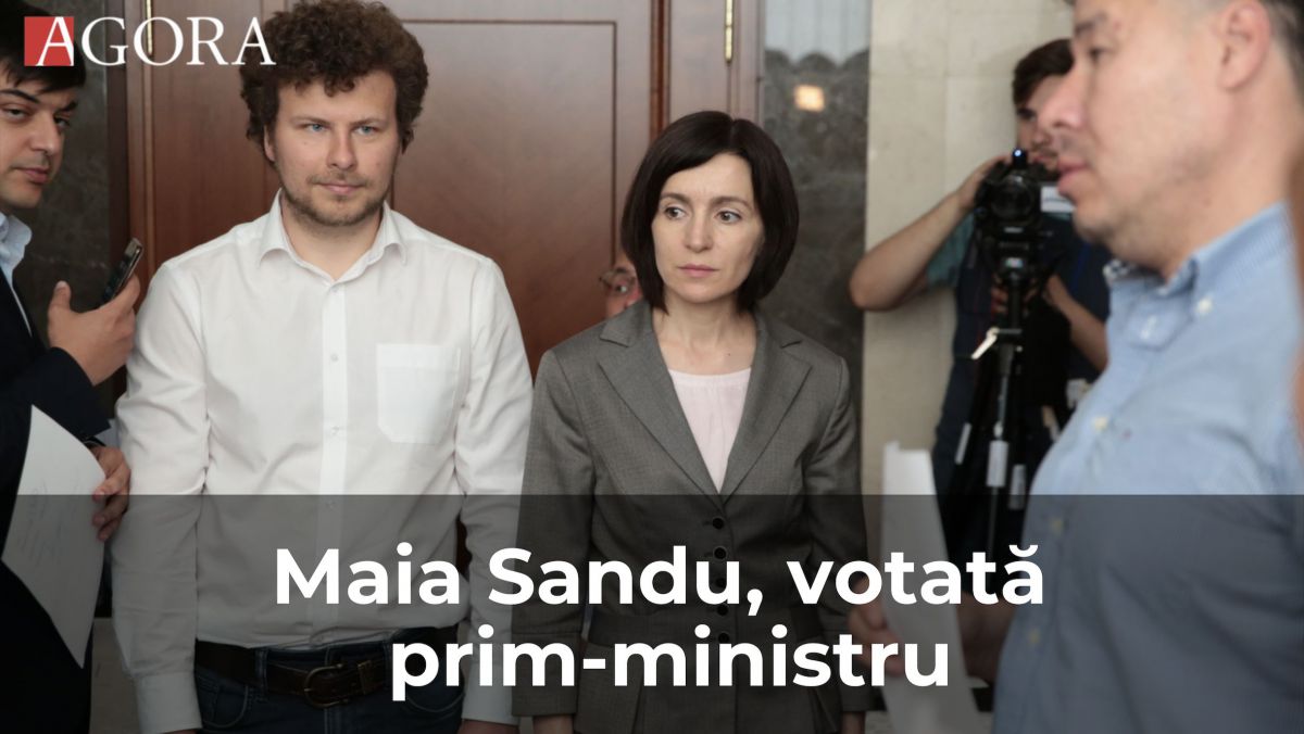 Maia Sandu, votată premier de 61 de parlamentari
