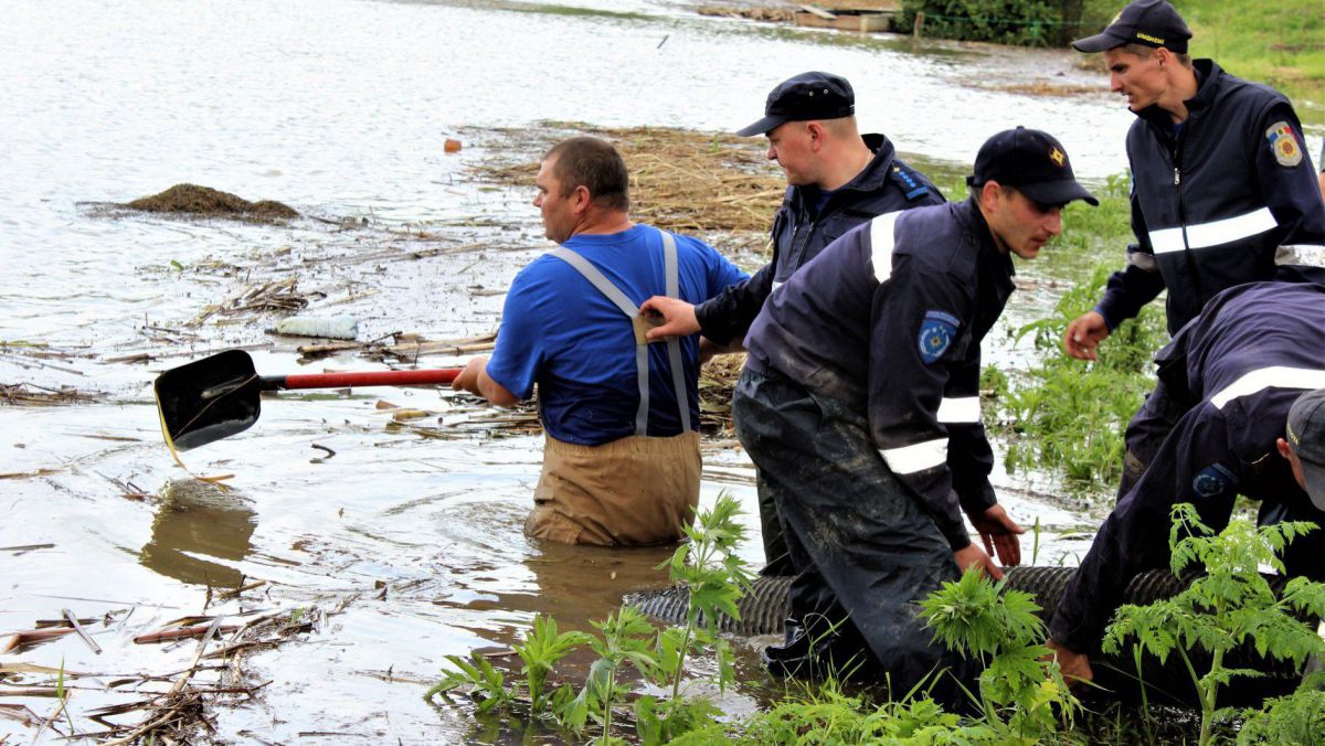 Peste 800 de ha de porumb, 700 - de floarea soarelui și 12 km de drum au fost distruse de ploi