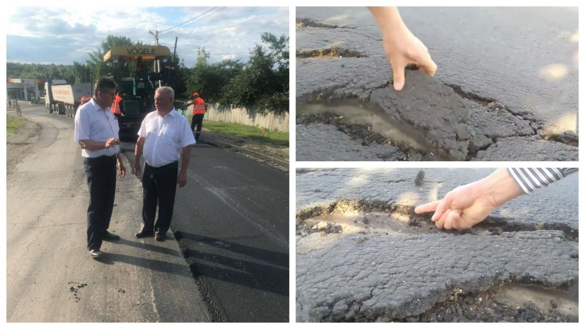 „Drumuri bune” pe un teren... mlăștinos. Cum comentează Primăria din Pârjota starea proastă a drumului reparat recent