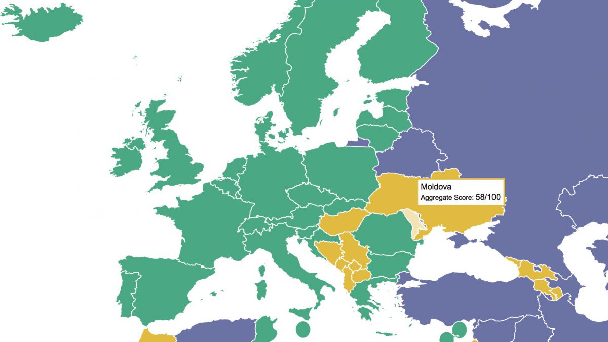 Raport Freedom House: Moldova rămâne o țară parțial liberă. Democrația în lume, în declin deja al 13-lea an