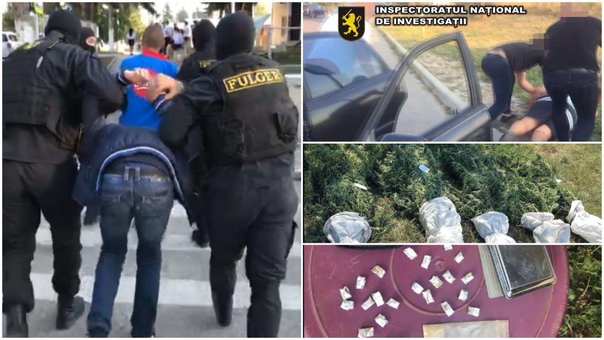 Totalurile amplei operațiuni „Antidrog”: 14 persoane reținute, kilograme de droguri confiscate (VIDEO)