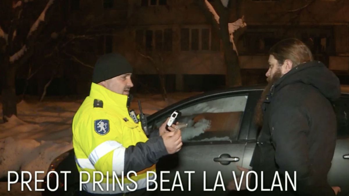 Un preot din Chișinău, prins beat la volan chiar de ziua lui. A refuzat să sufle în alcooltest