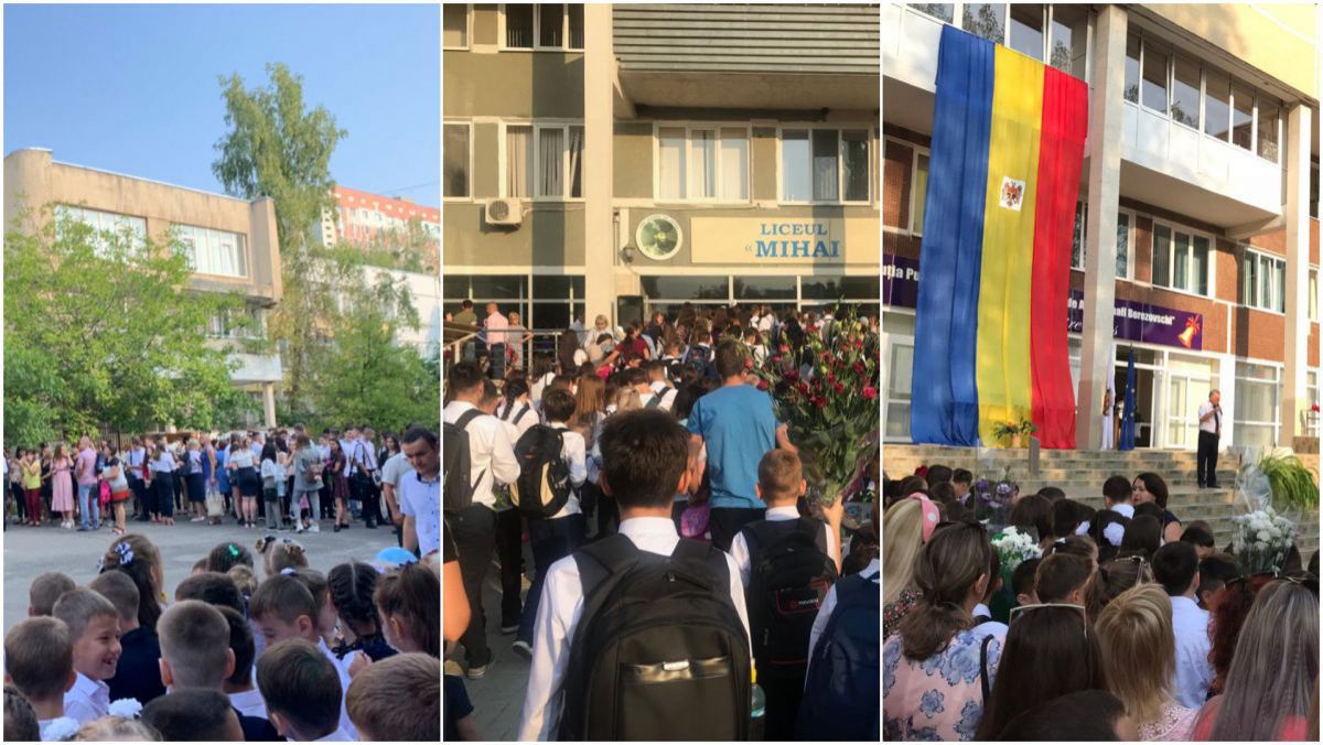 Unii au renunțat la careu, alții - au păstrat tradiția. Cum arată prima zi de școală la mai multe licee din capitală (FOTO, VIDEO)
