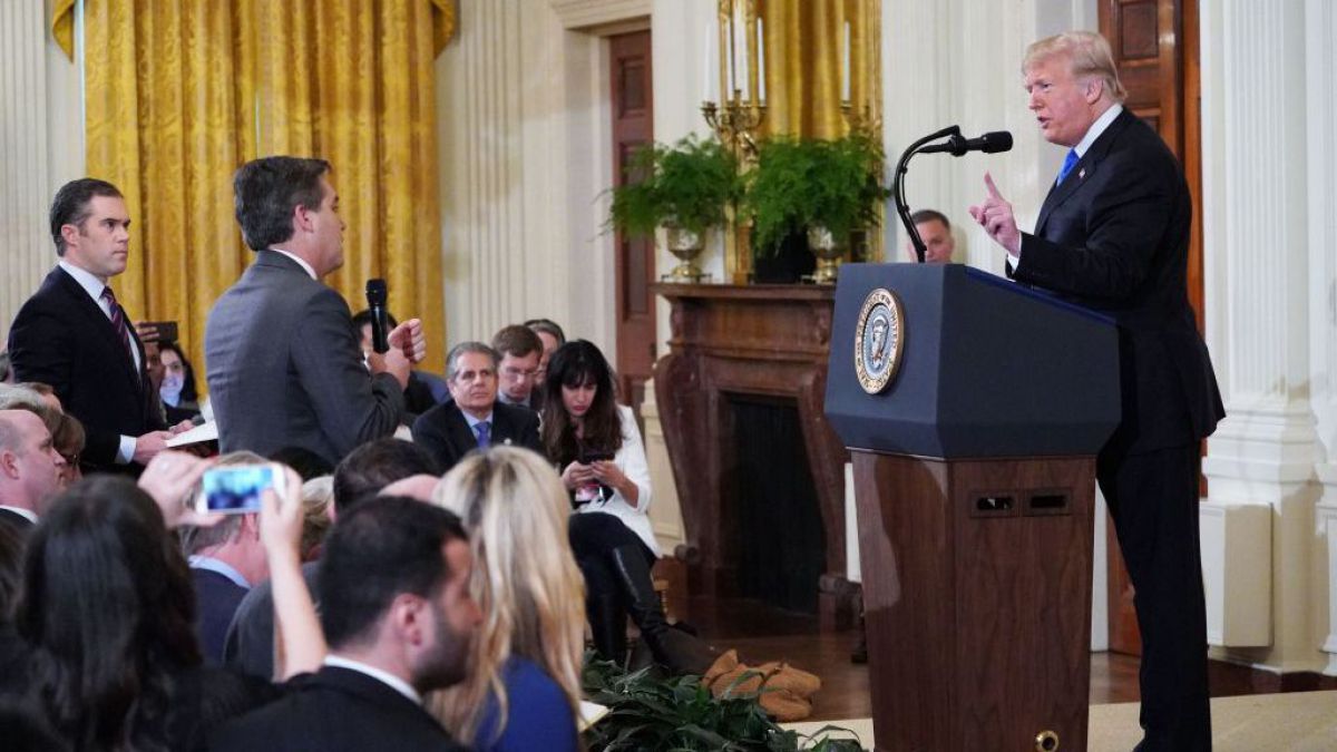 VIDEO. Casa Albă a suspendat acreditarea unui reporter CNN care l-a enervat pe președintele Trump