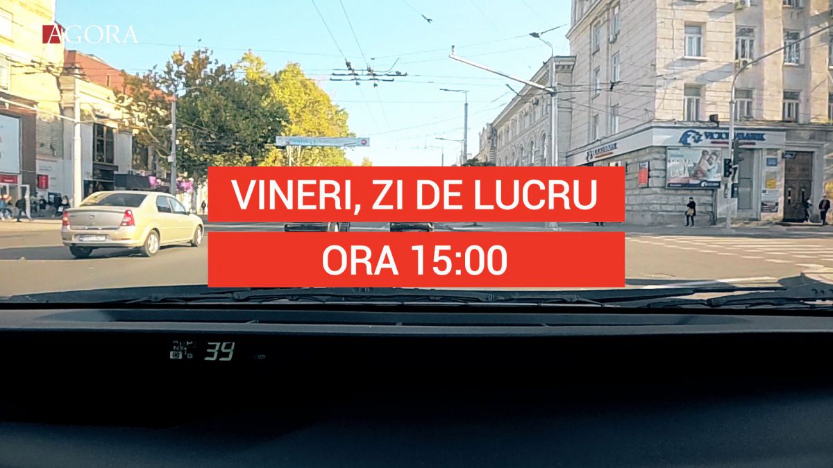 VIDEO. Experiment AGORA: Cât de „repede” găsești un loc de parcare lângă Primăria Chișinău