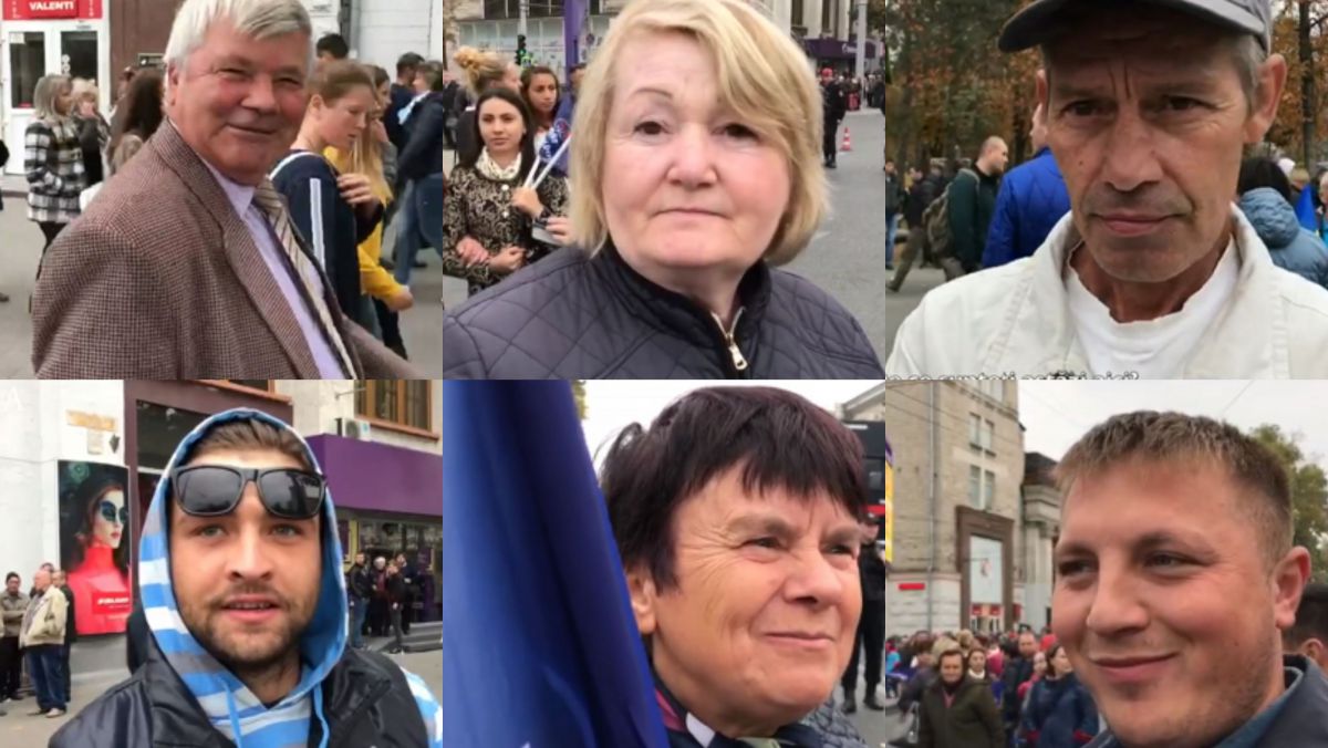 VIDEO. „N-am ce face acasă”. Unii participanți la mitingul PDM nu aveau habar de ce au venit: „Îi susțin pe liberali”
