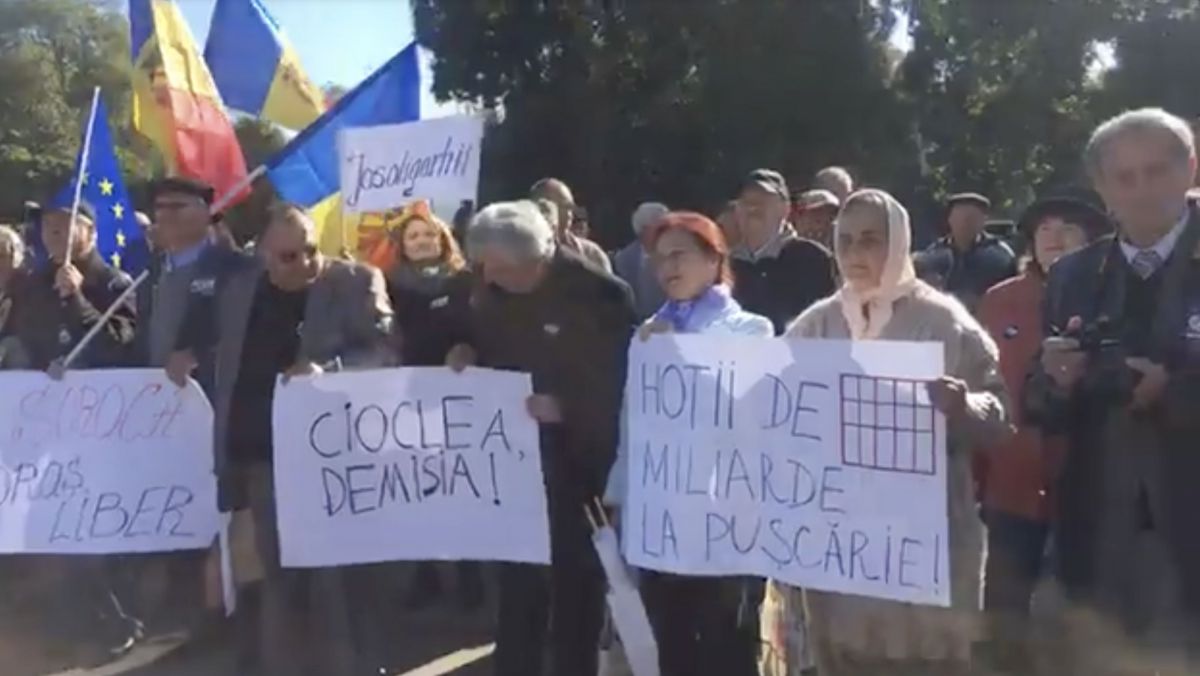 VIDEO. Protest antiguvernamental la Soroca, desfășurat de Mișcarea ACUM