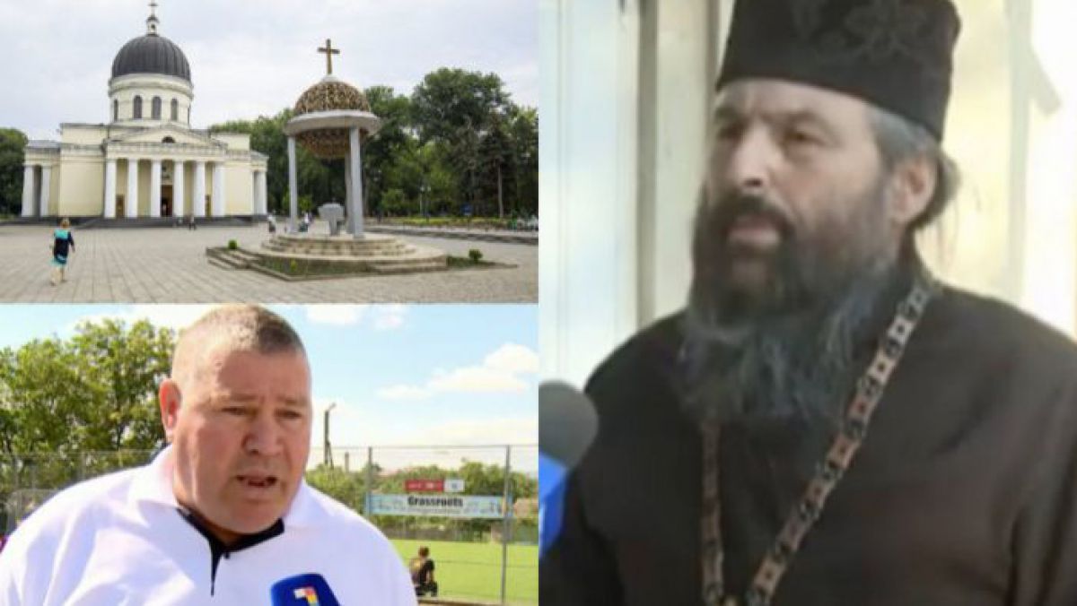 VIDEO. Scandal într-un sat din Telenești: Un preot și câțiva enoriași, dați afară din încăperea unde se ținea slujba