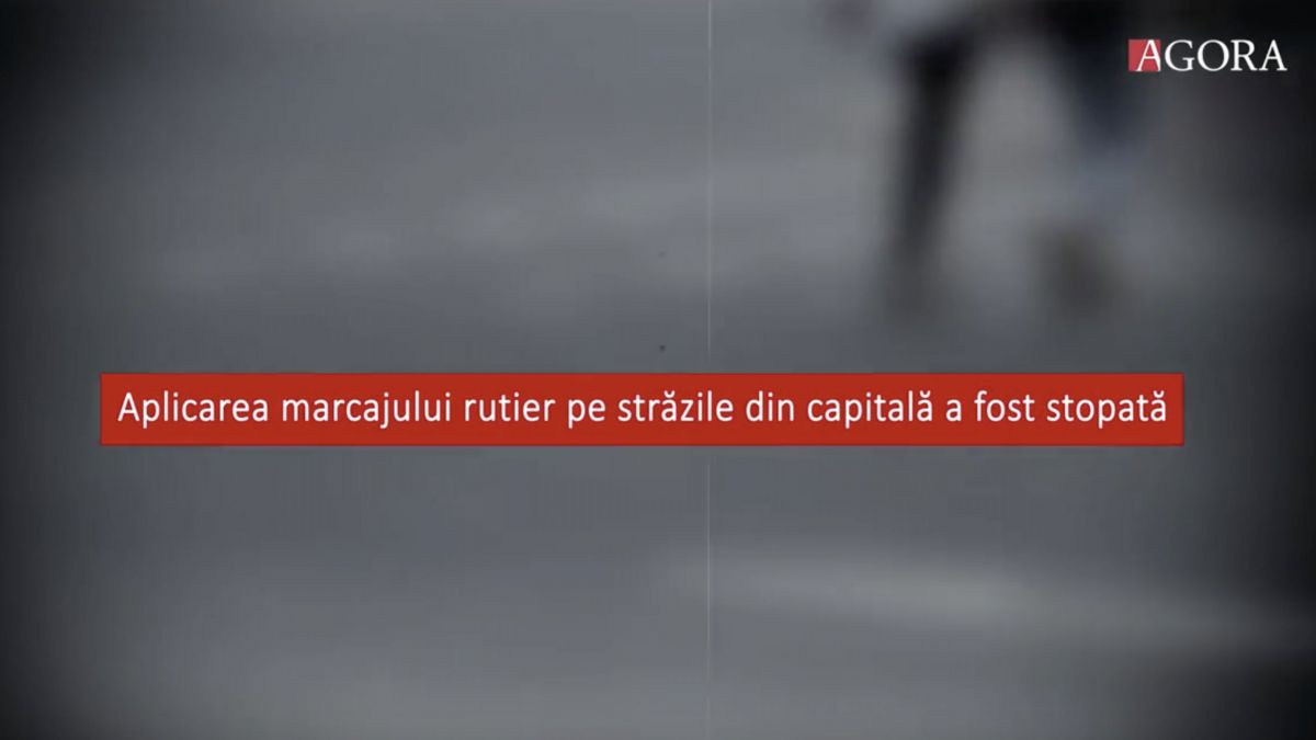 Vopseaua pentru marcajele rutiere a ajuns la expertiză, nu pe asfalt: Executarea lucrărilor a fost stopată (VIDEO)