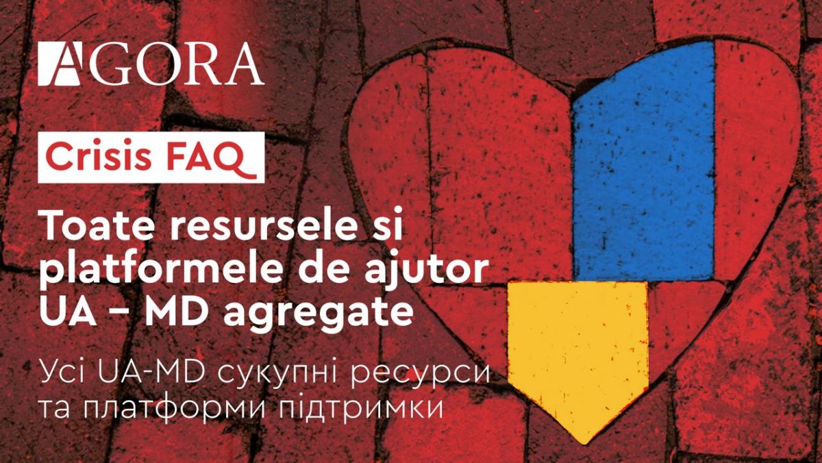 AGORA lansează CRISIS FAQ - Toate resursele și platformele de ajutor pentru refugiații din Ucraina