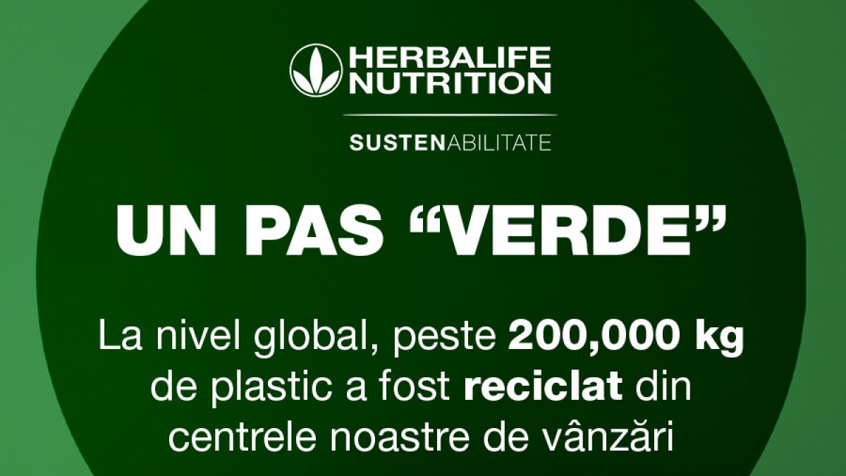 Angajamentul Herbalife Nutrition pentru o lume mai sustenabilă: punga este fabricată din hârtie 100% reciclată
