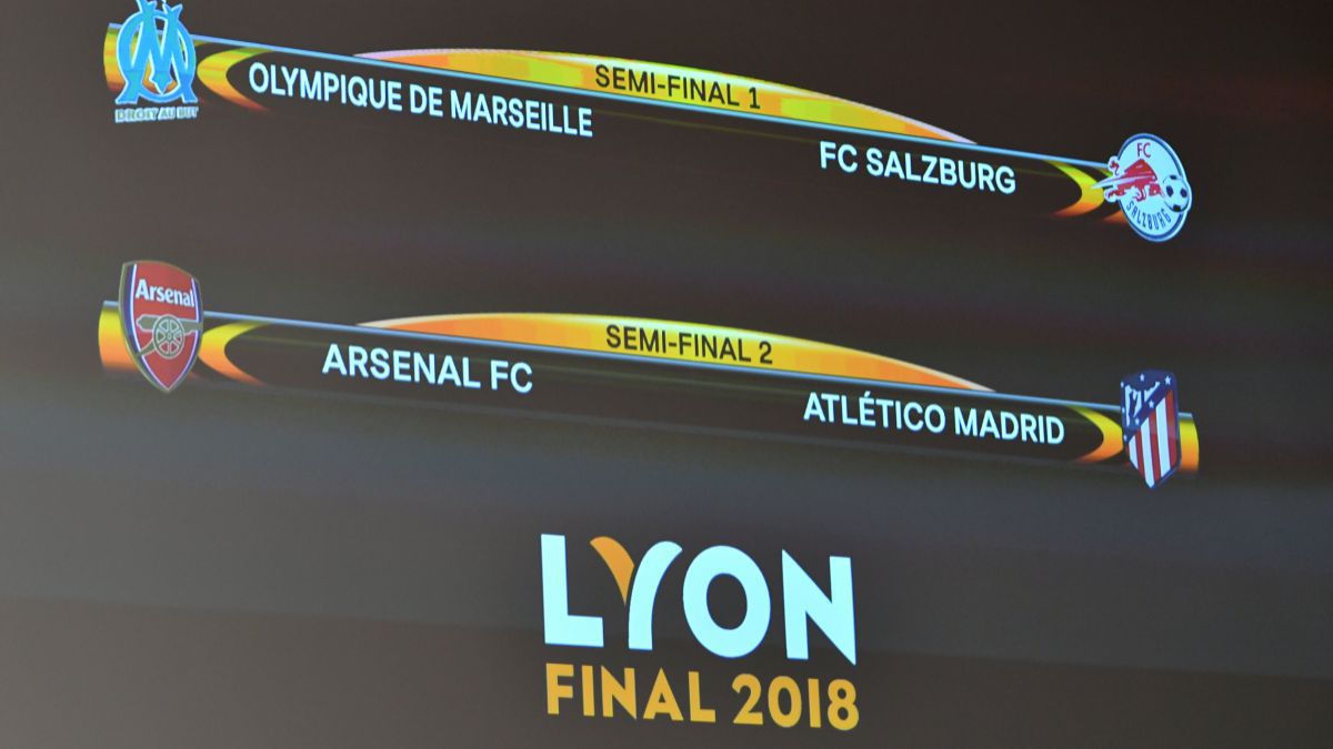 Arsenal-Atletico și Salzburg-Marseille sunt semifinalele din Liga Europa