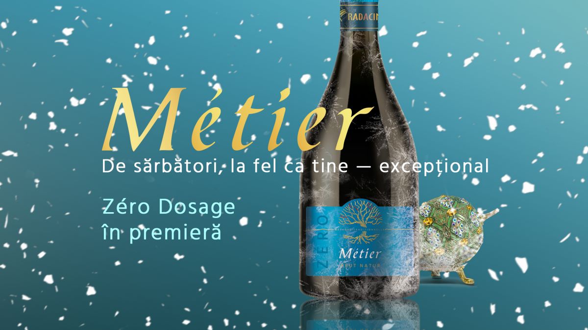 Metier Zero Dosage - spumantul autentic, perfect pentru o cină romantică sau masa de sărbătoare