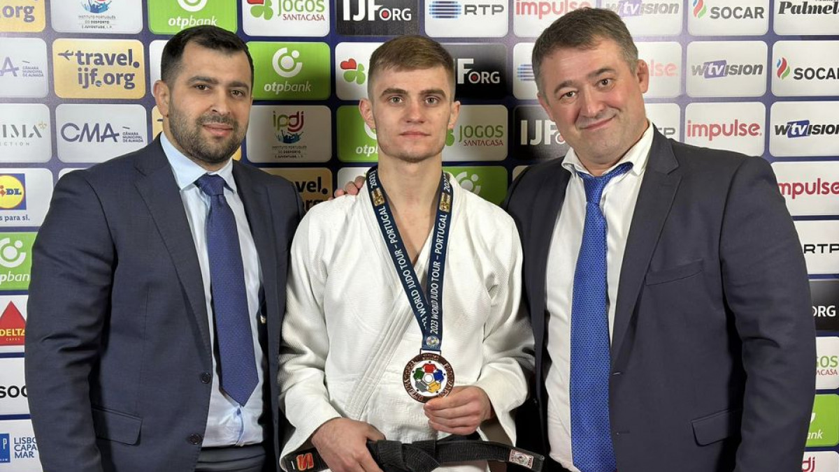 Bronz pentru R. Moldova la Grand Prix-ul Portugaliei. Performanțele judocanilor Mihail Latîșev și Radu Izvoreanu 
