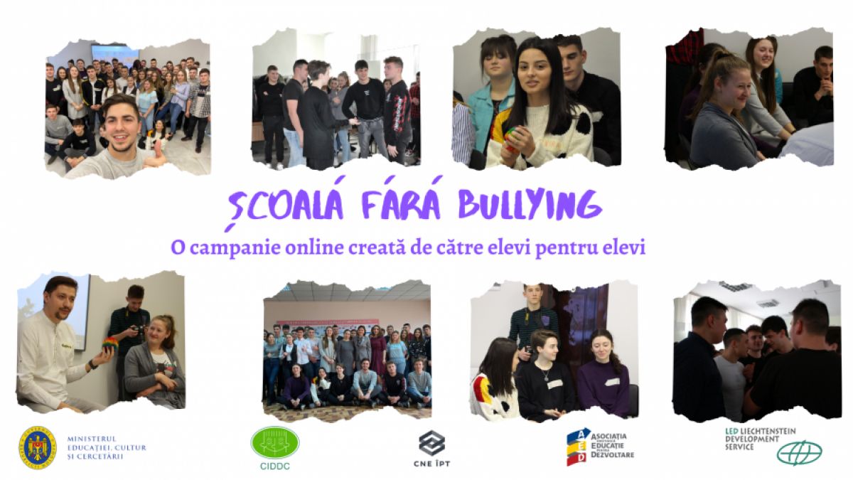 Campania „Școală fără bullying” creată de elevi, continuată pe timp de pandemie