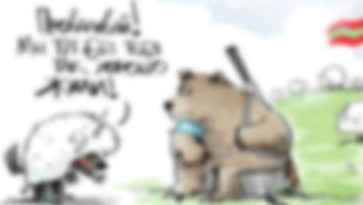 Caricatura Ria Novosti: Incident la negocieri
