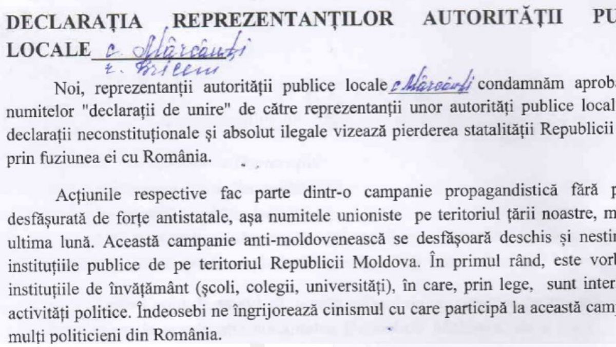 Ce culoare politică au cele 15 localități care au semnat declarațiile anti-unire