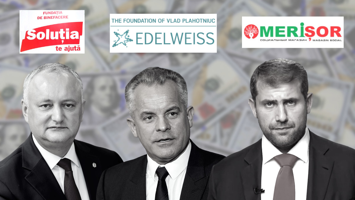 Ce s-a ales din faimoasa Fundație „Edelweiss” a lui Plahotniuc, Fundațiile lui Ilan Șor sau „Din Suflet” a primei doamne a lui Dodon (VIDEO)