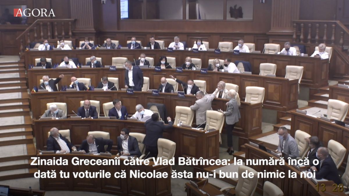 Ceartă în Parlament. Zinaida Greceanîi: Nicolae ăsta nu-i bun de nică la noi (FOCUS)