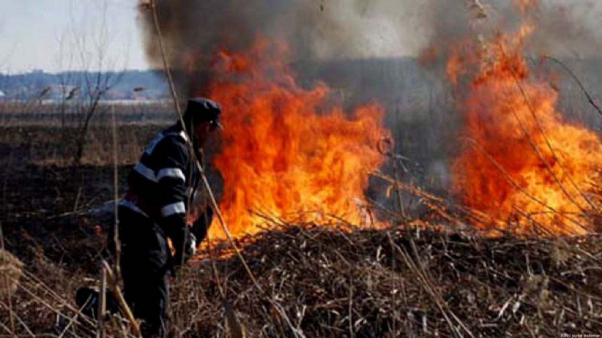 Cod galben de incendii. Care sunt zonele cu risc sporit de izbucnire a flăcărilor
