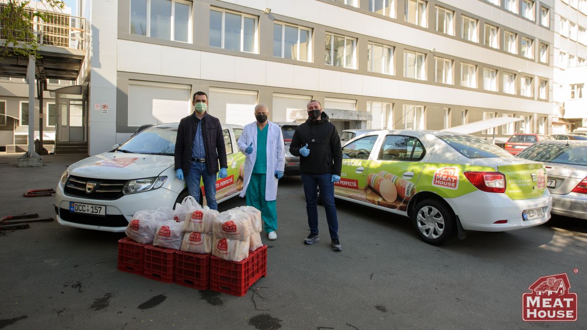 Compania „Meat House” a donat seturi alimentare pentru eroii din prima linie