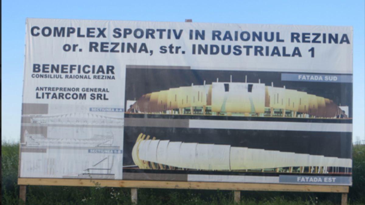 Complex sportiv de milioane la Rezina, ajuns în paragină. Lucrările au ajuns să coste triplu decât era estimat inițial