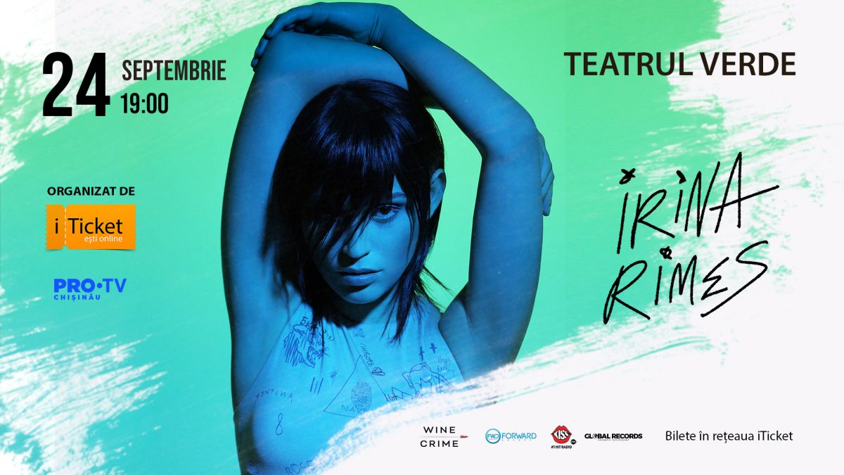Concertul solo al Irinei Rimes a fost REPROGRAMAT pentru 24 septembrie. Biletele - valabile, însă în noi condiții