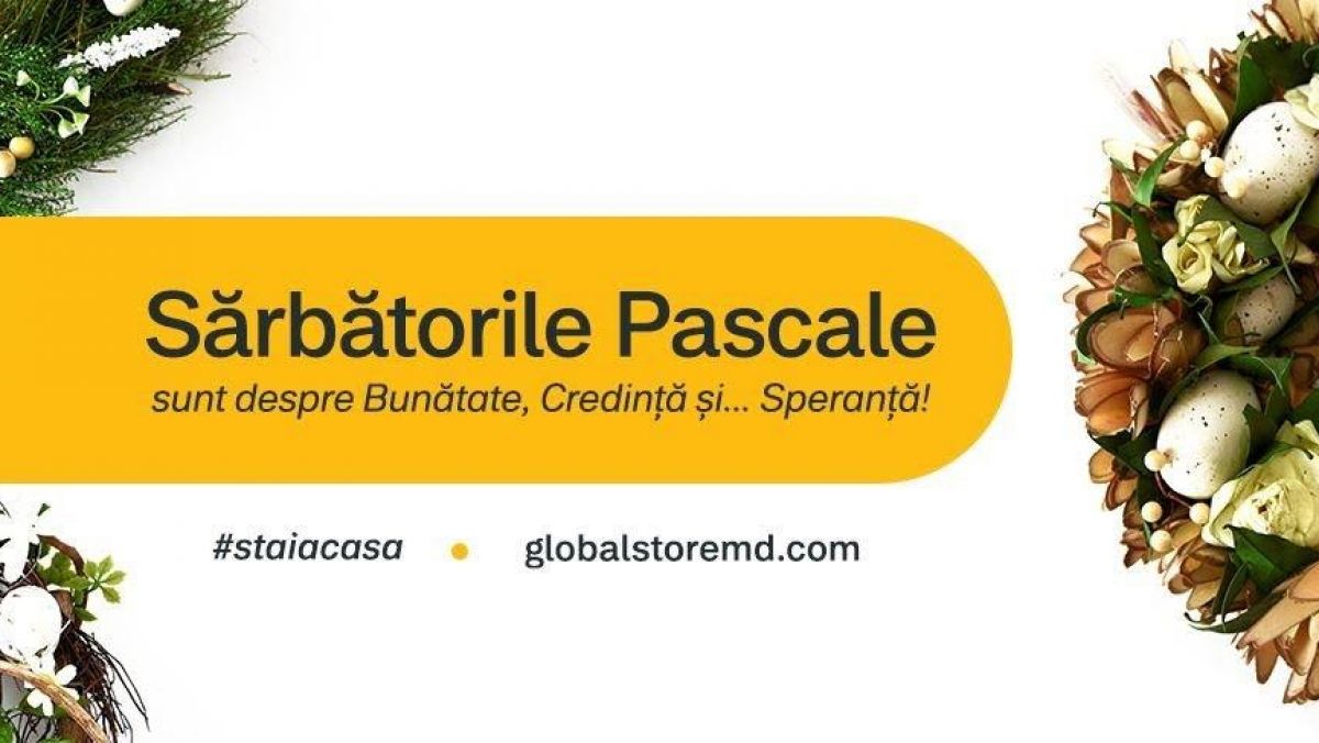 Creează o atmosferă de Paște cu Global Store. Iată cele două surprize de care ai parte săptămâna aceasta