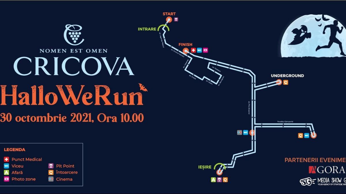 Cricova vă invită la „HalloWeRun” - unicul fun run subteran din țară