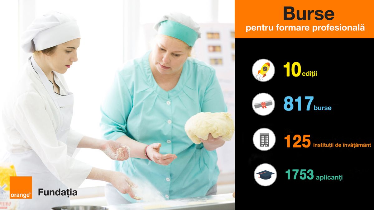 De 10 ani, Fundația Orange Moldova susține tinerii, oferindu-le burse pentru formare profesională