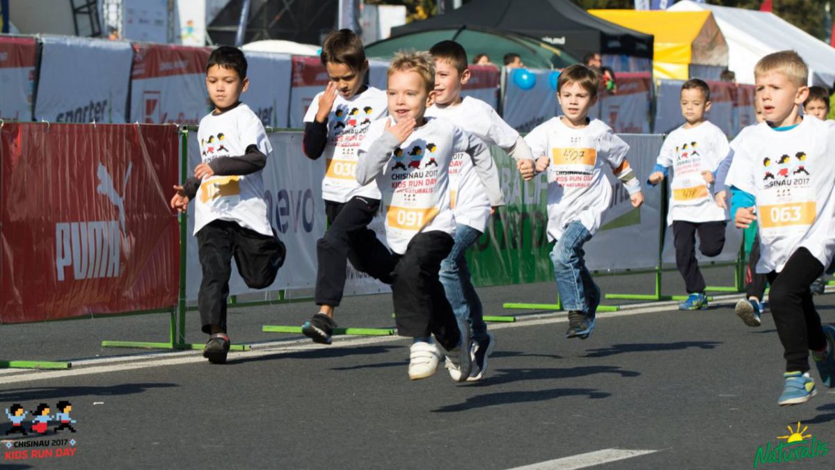 „Kids Run Day” - cursa pentru campionii în devenire de la Maratonul Internațional Chișinău