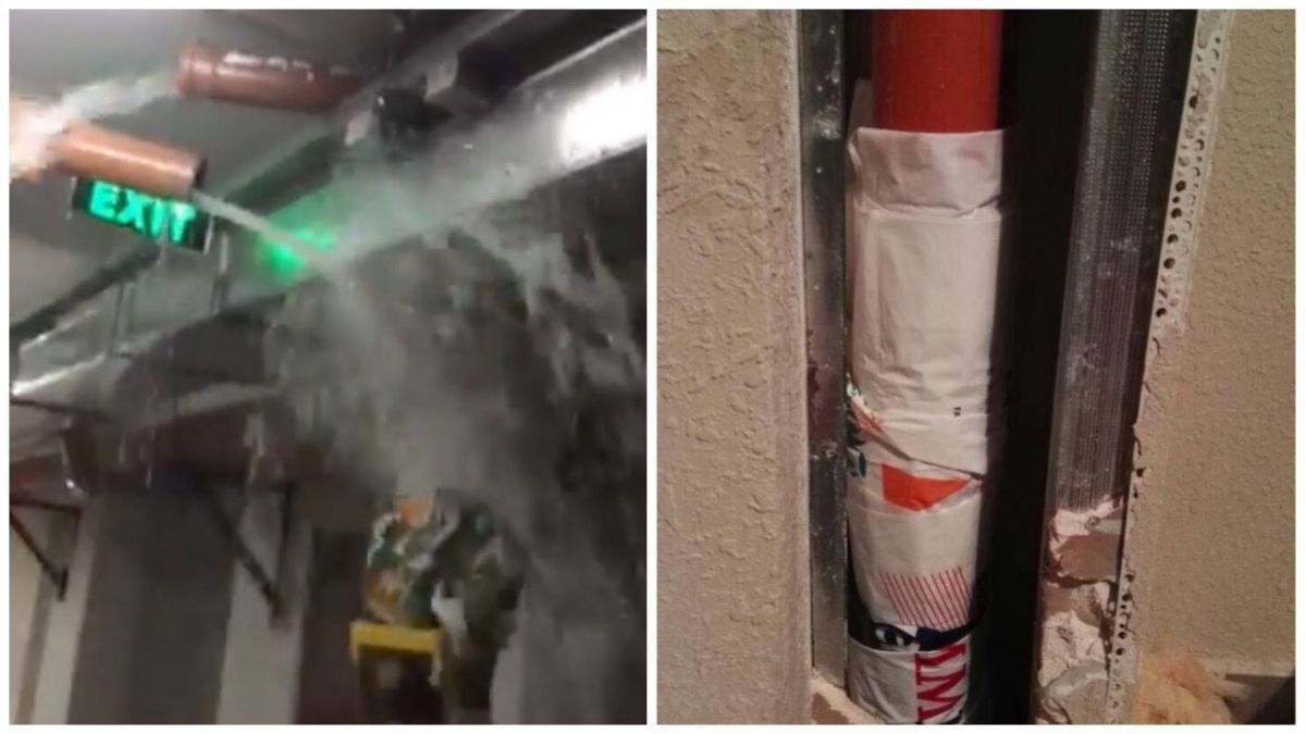 „De fiecare dată vin și lipesc țevile cu scotch!” Ce spun locatarii blocului inundat în urma ploilor de ieri și ce promite compania care l-a construit