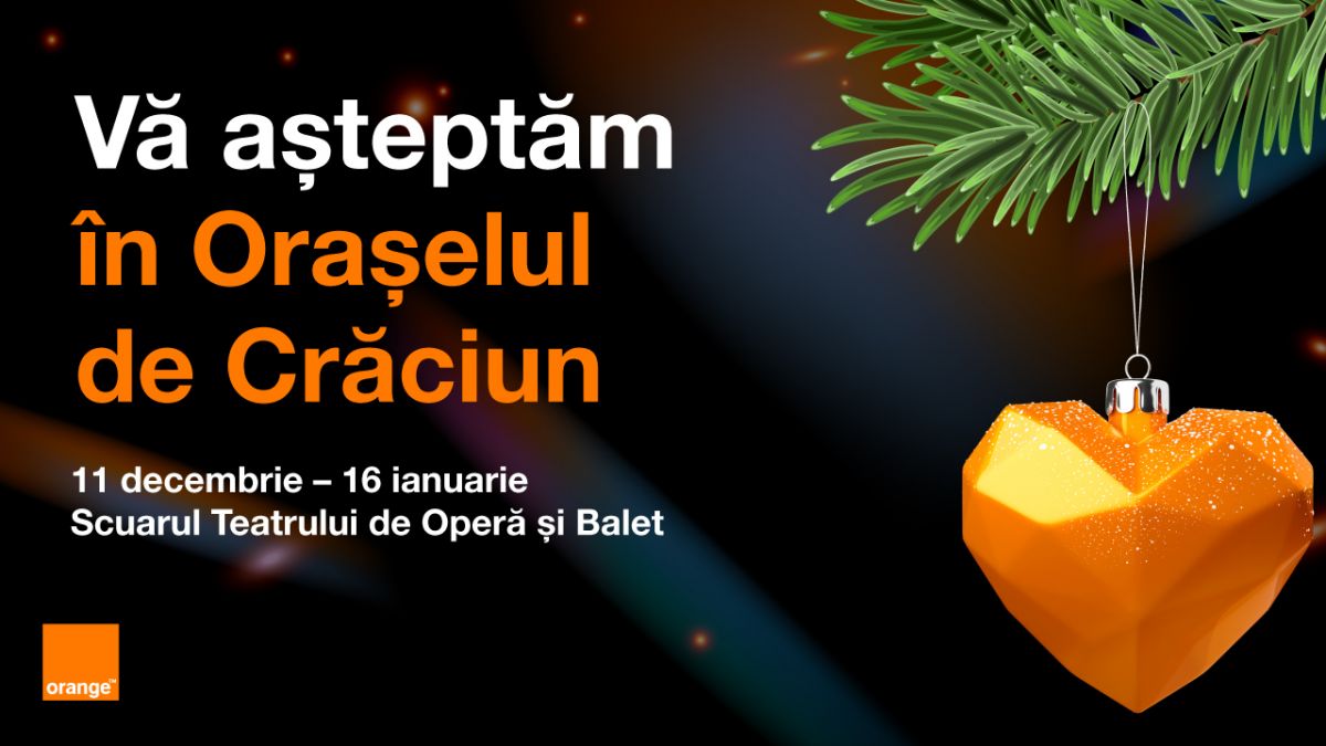 De sărbători, dăruim LOVE în Orășelul de Crăciun Orange (VIDEO)