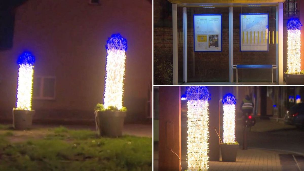Decorațiuni neobișnuite pe străzile unui mic oraș din Belgia. Localnicii: „Seamănă cu un penis”. Primarul: „Avem buget limitat”