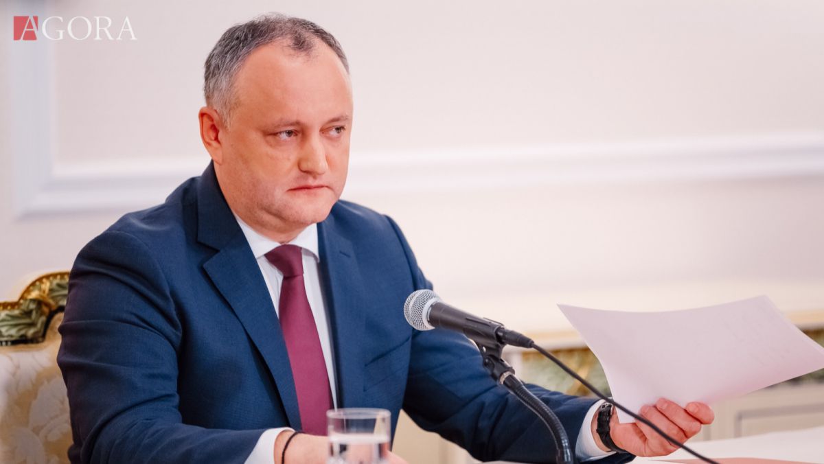 Dodon promite „proteste conduse de președinte”, dacă guvernarea se va implica într-un conflict militar cu Tiraspolul