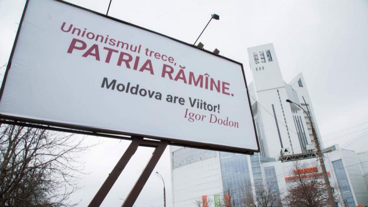 Dodon ridică panouri antiunioniste în anul centenarului: „Unioniștii vor rămâne cu rușine pe viață”